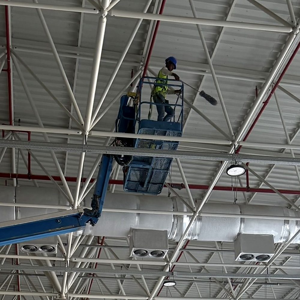 Working at height inside warehouses