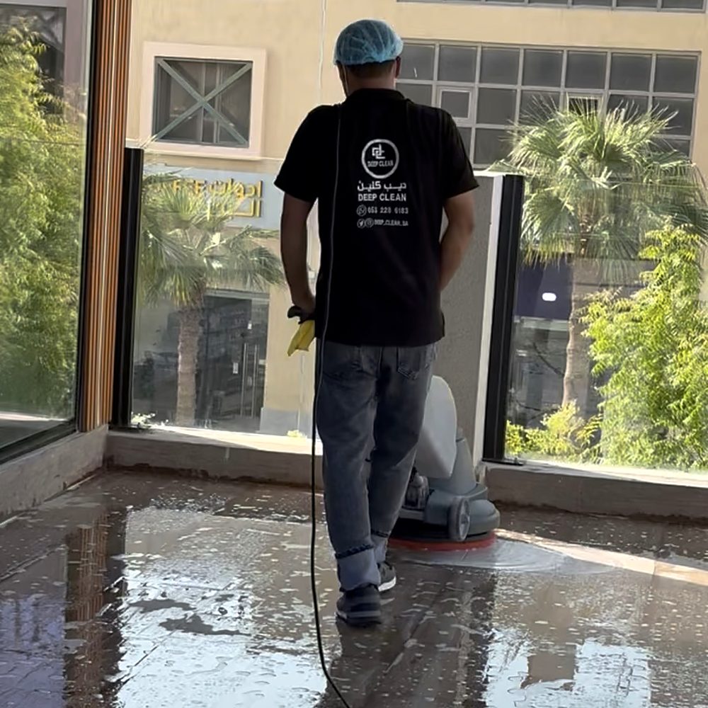 Polishing shop and showroom floors